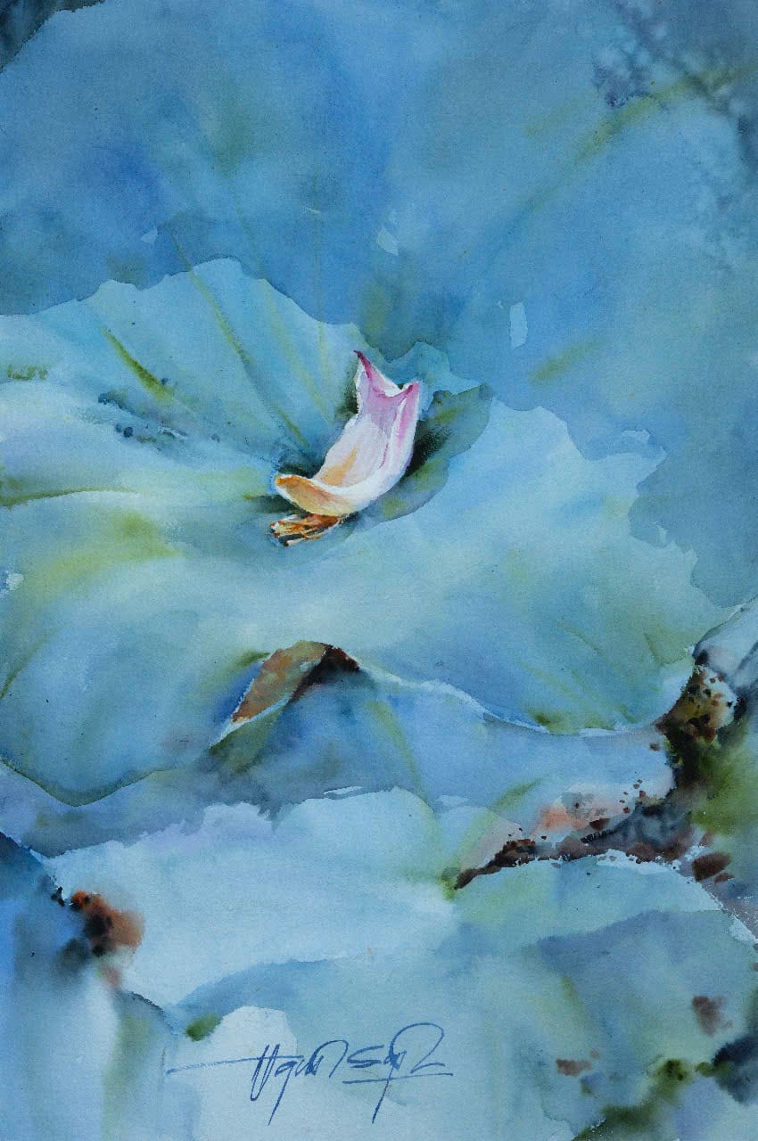 The Scent of Summer Lotus VII - Artist Dinh Duc