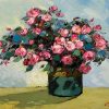 Roses Vietnamese Oil Painting by Artist Dang Dinh Ngo