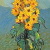 Sunflowers Vietnamese Oil Painting by Artist Dang Dinh Ngo