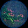 Bleeding Heart Vine - Vietnamese Lacquer Painting by Artist Nguyen Thanh Chung