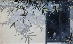 Curious III - Vietnamese Oil Painting by Artist Dang Vu Ha