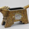 Horse of Incense Burner - Vietnamese Lacquer Artworks by Artist Nguyen Tan Phat