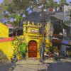 Huong Tuong Temple - Vietnamese Oil Paintings by Artist Pham Hoang Minh
