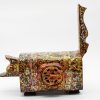 Imperial Seal Cat III - Vietnamese Lacquer Artwork by Artist Nguyen Tan Phat