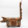 Imperial Seal Cat IV - Vietnamese Lacquer Artwork by Artist Nguyen Tan Phat