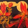 In The Moonlight I - Vietnamese Lacquer Painting on Wood by Do Khai