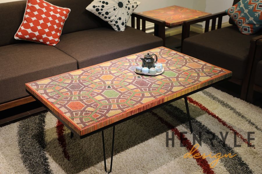 Infinity and Beyond Colored-Pencil Coffee Table 15