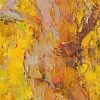 Yellow Nude III - Vietnamese Oil Painting by Artist Danh Cuong