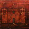 Memory of Buffalo Herder III Vietnamese Lacquer Painting by Artist Luong Duy