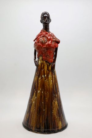 Lady 04 - Vietnamese Ceramic Artwork by Artist Nguyen Thu Thuy