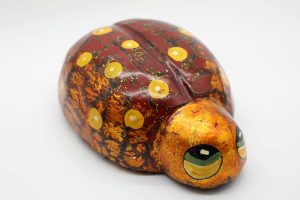 Ladybug II - Vietnamese Lacquer Artworks by Artist Nguyen Tan Phat