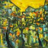 Late Afternoon - Vietnamese Oil Painting by Artist Dau Quang Toan