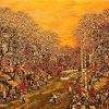Tinkle VI - Vietnamese Lacquer Painting by Artist Nguyen Hong Giang
