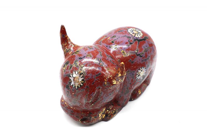 Little Horse II - Vietnamese Lacquer Artworks by Artist Nguyen Tan Phat