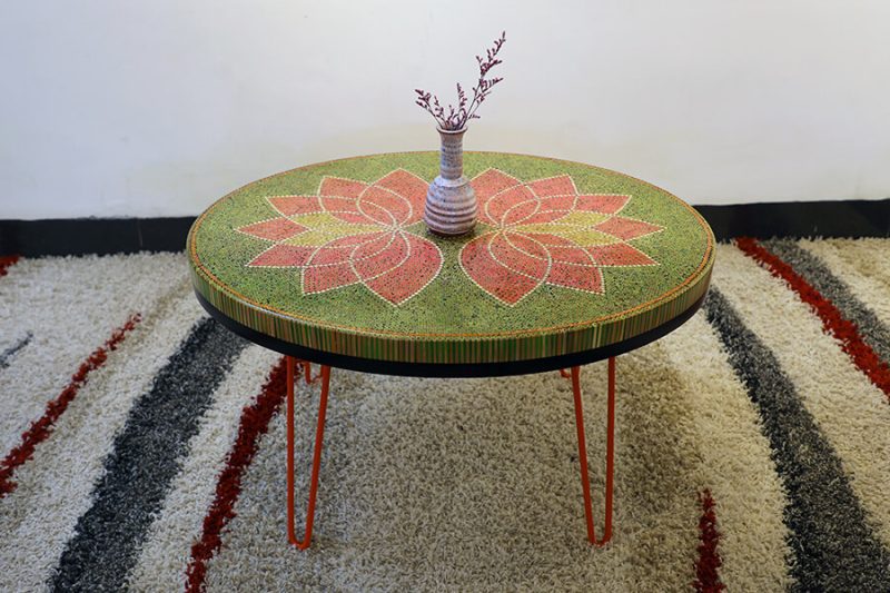 Lotus II Colored-pencil Coffee Table