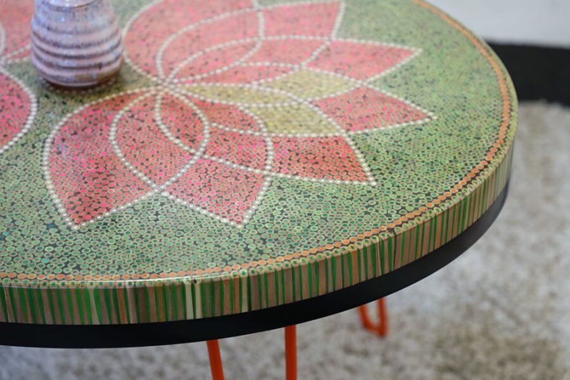 Lotus II Colored-pencil Coffee Table