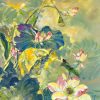 Lotus II - Vietnamese Oil Painting by Artist Le Ngoc Ly