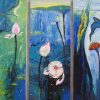 Life of Lotus I - Oil Painting of Artist Dang Dinh Ngo