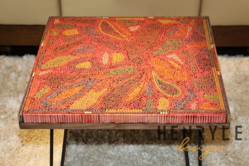 Lotus Pond Colored-Pencil Coffee Table I 8