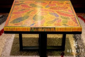 Lotus Pond Colored Pencil Coffee Table V 3