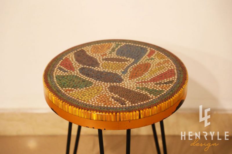 Lotus Pond Colored Pencil Coffee Table VII 3