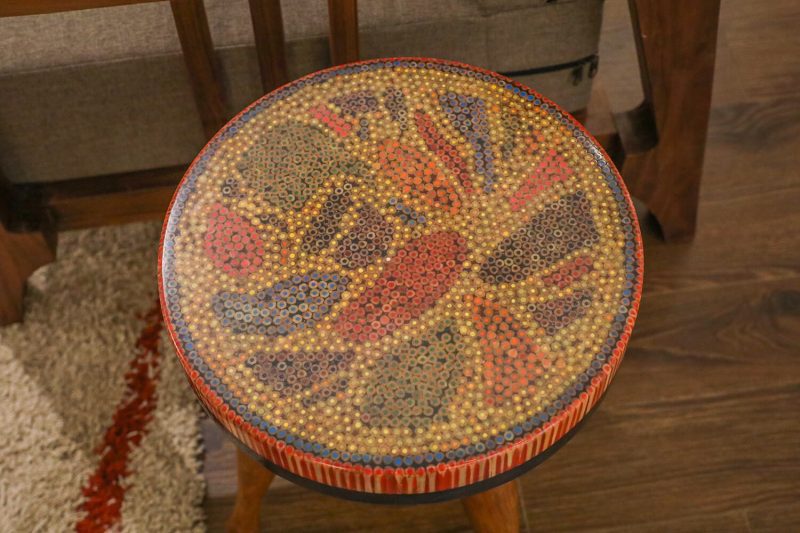 Lotus Pond XI Colored-pencil Coffee Table