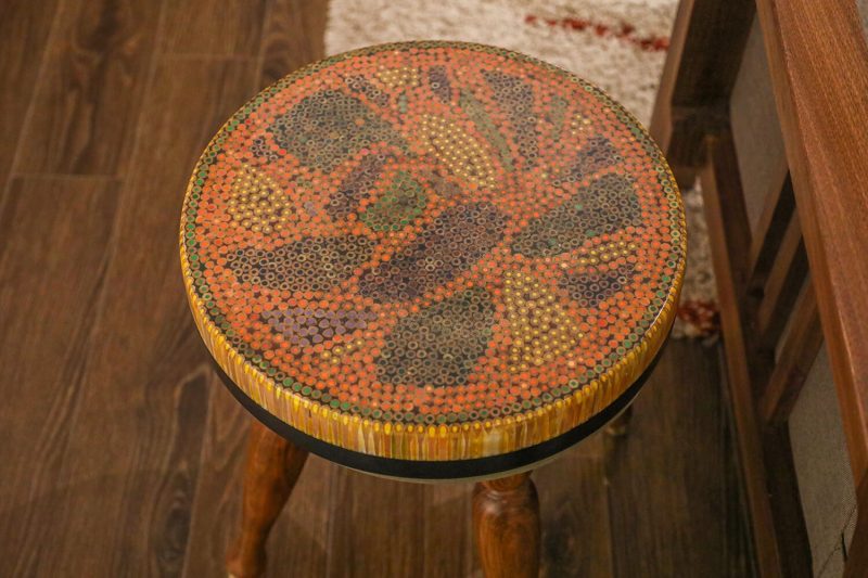 Lotus Pond XII Colored-pencil Coffee Table