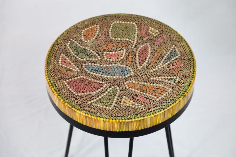 Lotus Pond XIV Colored-pencil Coffee Table