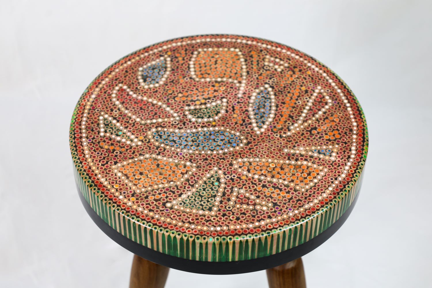 Lotus Pond XVI Colored-pencil Coffee Table