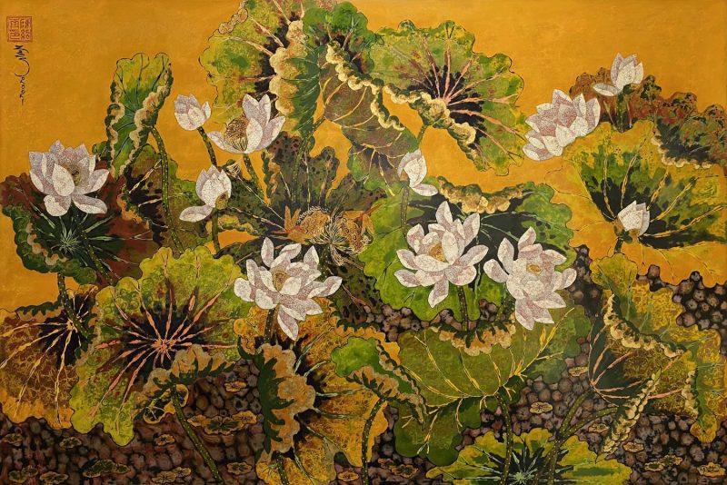 Awakening - Vietnamese Lacquer Paintings by Artist Tran Thieu Nam