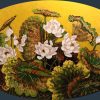Lotus at Dawn II - Vietnamese Lacquer Painting by Artist Tran Thieu Nam