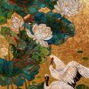 Love of Lotus - Vietnamese Lacquer Painting by Artist Chau Ai Van