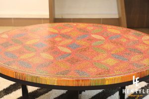 Lucky Coins Colored Pencil Coffee Table III 3