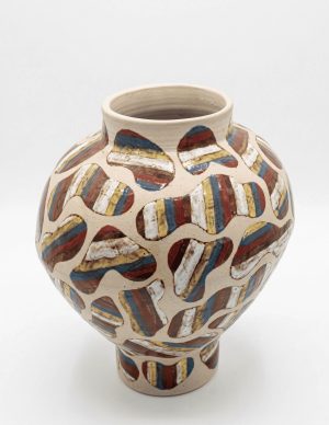 Ephemeral Hues of Clouds Vietnamese Ceramic Artwork by Artist Nguyen Thu Thuy