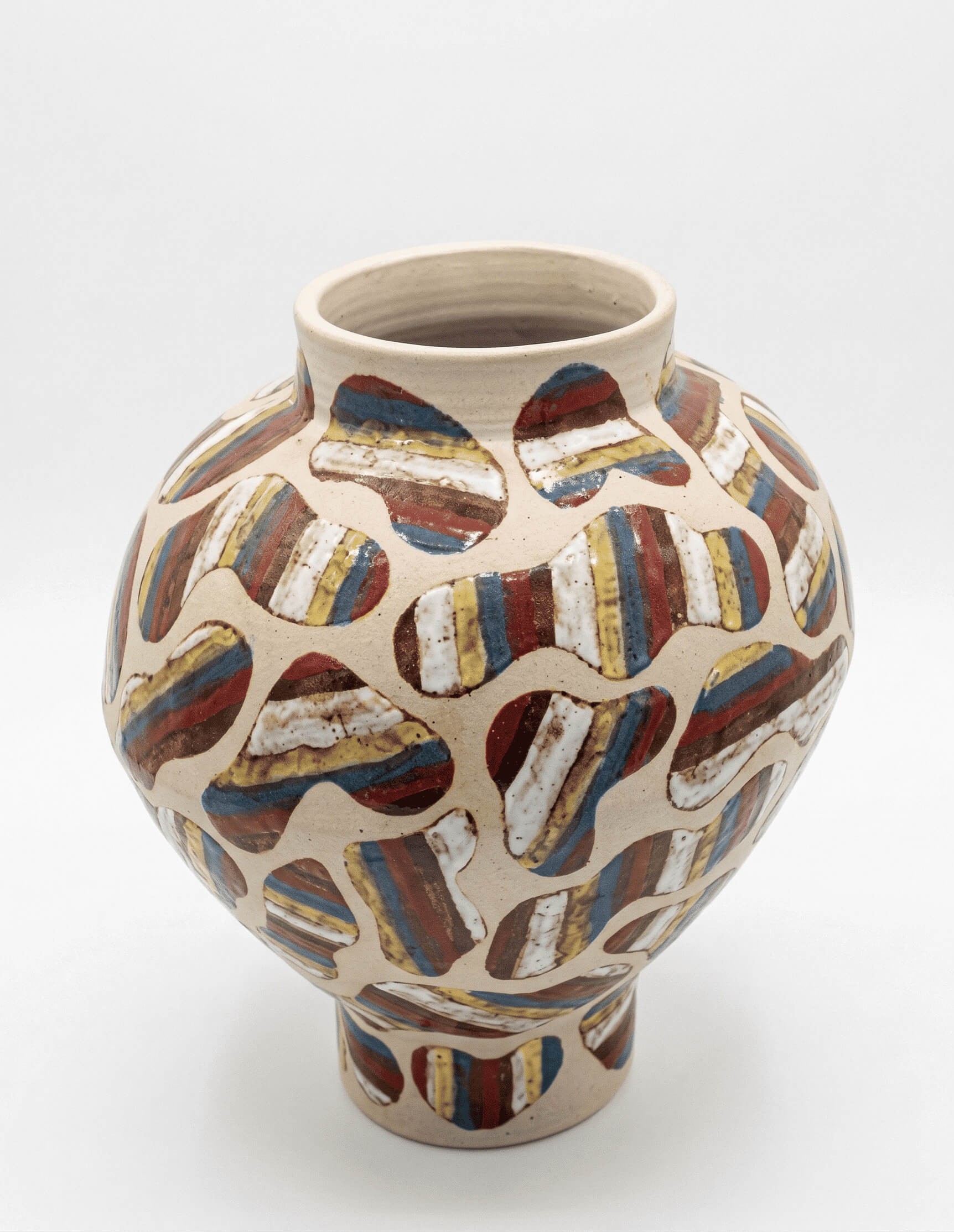 Ephemeral Hues of Clouds Vietnamese Ceramic Artwork by Artist Nguyen Thu Thuy