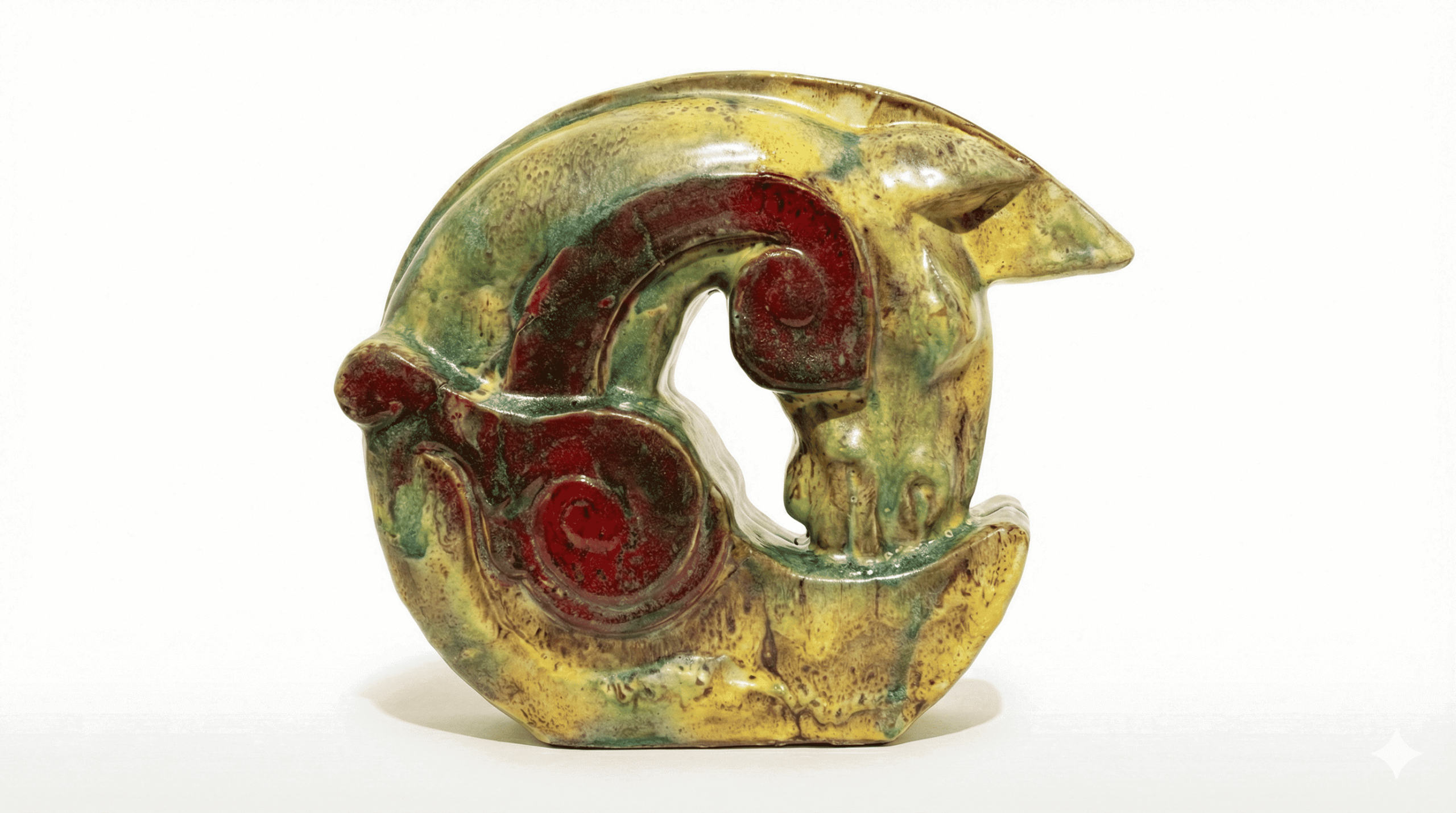 Equine Hues 02 - Vietnamese Ceramic Artwork by Artist Nguyen Thu Thuy