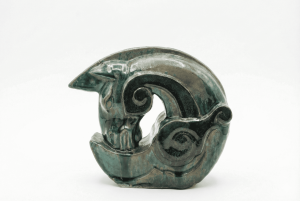 Equine Hues - Vietnamese Ceramic Artwork by Artist Nguyen Thu Thuy