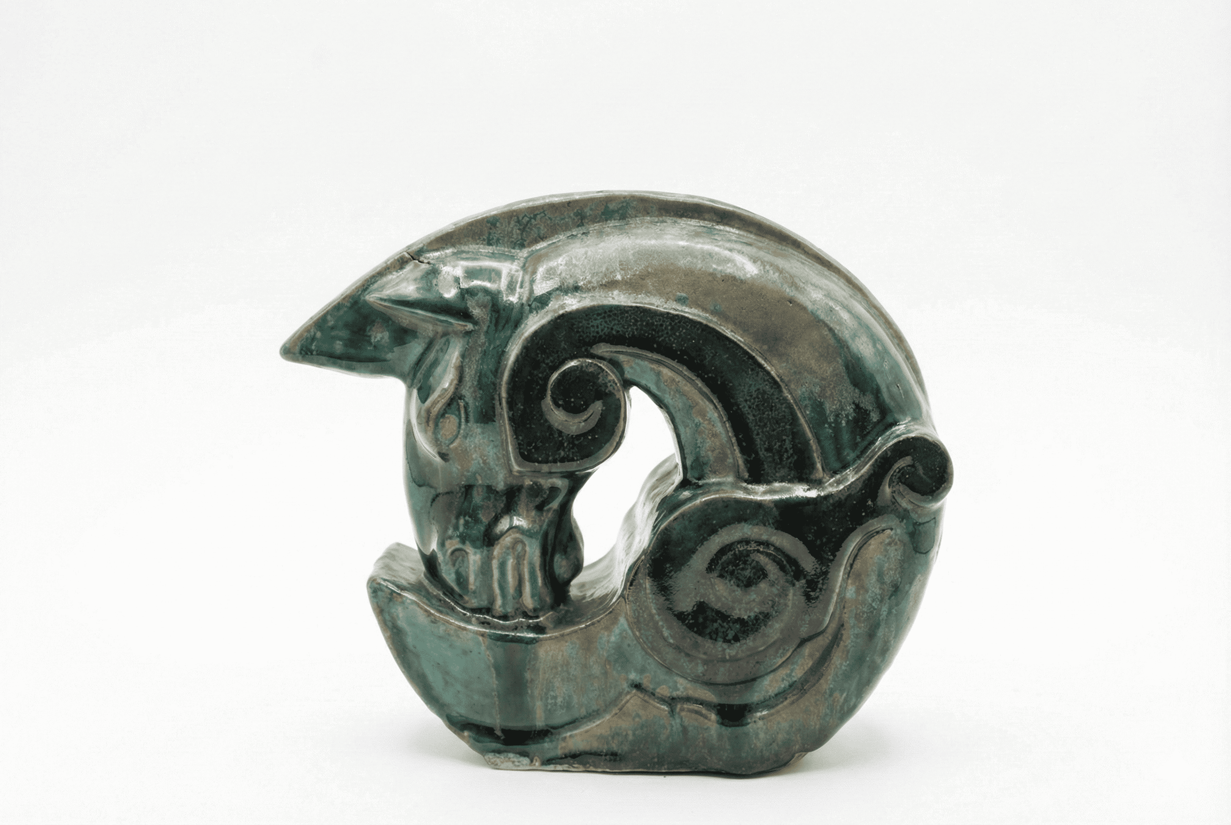 Equine Hues - Vietnamese Ceramic Artwork by Artist Nguyen Thu Thuy