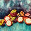 Mangosteen - Watercolor Painting By Artist Thanh Ha