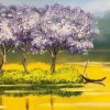 March - Vietnamese Oil Painting by Artist Hoang A Sang