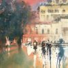 After Sunset Vietnamese Watercolor Painting By Artist Minh Dam