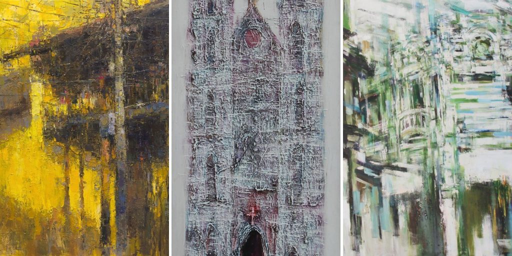 Mixed Media Paintings | Vietnamese Mixed Media Paintings on Wood & Canvas
