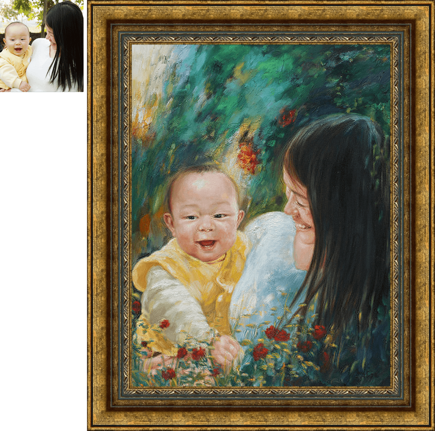 Mom and Baby - Nguyen Art Commision