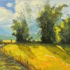 Harvest Season Vietnamese Oil Painting by Artist Dang Dinh Ngo