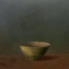 Old Bowl 45 Vietnamese Lacquer Painting by Artist Nguyen Tuan Cuong