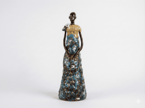 Lady 04 - Vietnamese Ceramic Artwork by Artist Nguyen Thu Thuy