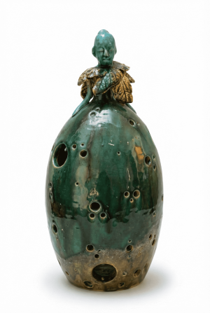 Lady 09 - Vietnamese Ceramic Artwork by Artist Nguyen Thu Thuy