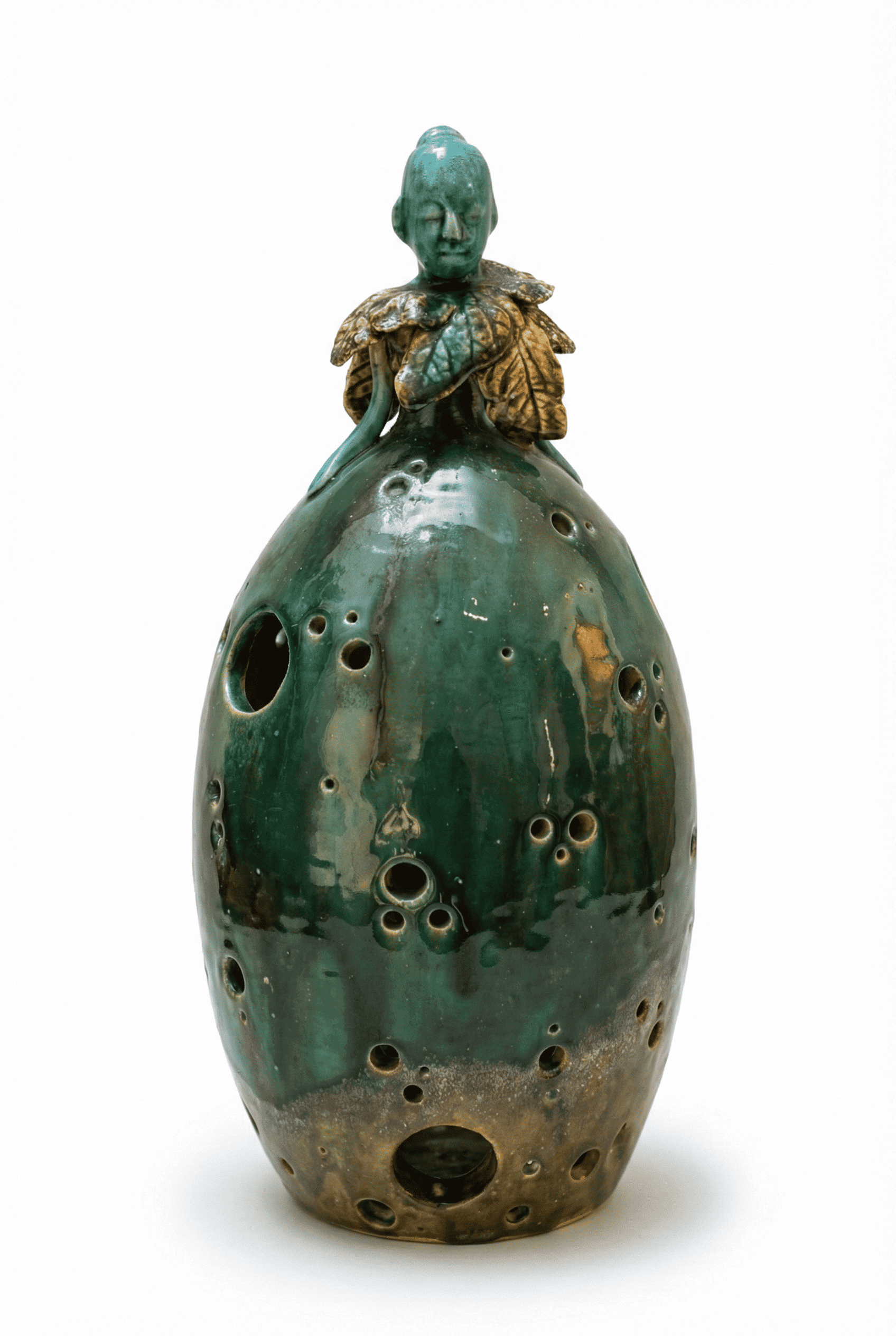 Lady 09 - Vietnamese Ceramic Artwork by Artist Nguyen Thu Thuy