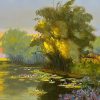 Afternoon Sunlight I Vietnamese Oil Painting by Artist Dang Dinh Ngo