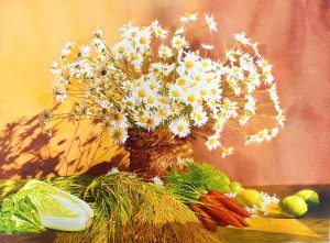Autumn Sunlight - Watercolour Painting By Artist Nguyen Dinh Lam